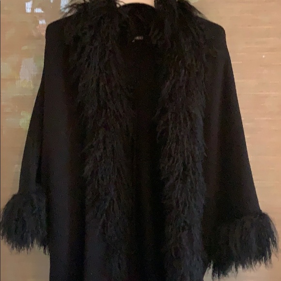 Carlisle Jackets & Blazers - Carlisle wool & goat fur sweater coat